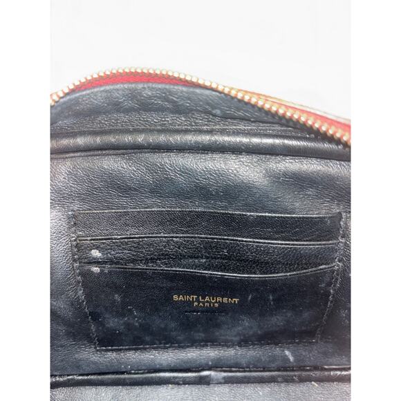 SAINT LAURENT Mono Roux Chain‎ Shoulder Bag Bordeaux 6125791GF076008U Red AUTH - Picture 6 of 8